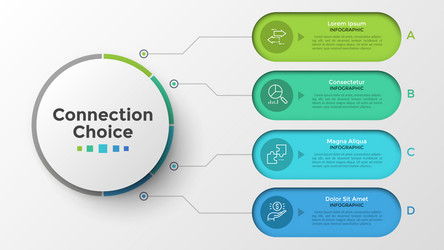 Modern infographic template vector