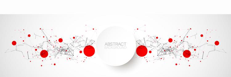 Sci-Tech Abstract Network Background vector image