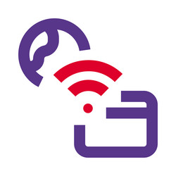 sharing data on website at globally for users vector image