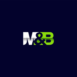 M and b letter logo vector