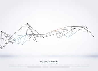 Abstract Digital Mesh Network vector image