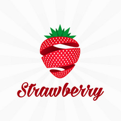 Garden strawberry icon Royalty Free Vector Image