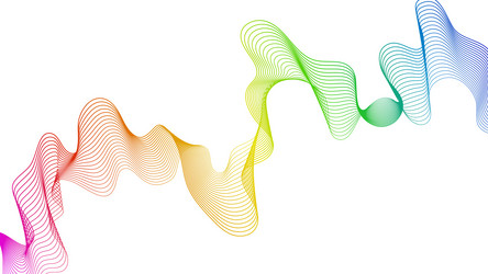 abstract backdrop with wave gradient lines vector image