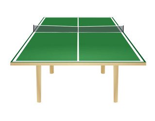 Green table tennis field vector