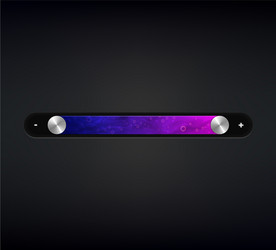 Horizontal Scrollbar UI Element vector image