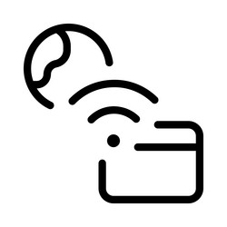 sharing data on website at globally for users vector image