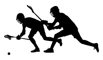 Acrosse players vector