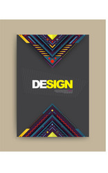 Brochure flyer magazine cover vector