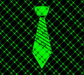 hipster tie flat modern web button and space vector image