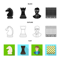 isolated object of checkmate and thin sign vector image