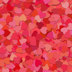 seamless random heart pattern background vector