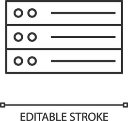 List linear icon vector