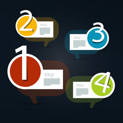 progress steps for tutorial infographics vector image