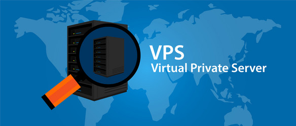 Vps virtual private server web hosting services vector