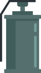 Police smoke grenade icon simple style Royalty Free Vector