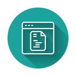 white line software web developer programming vector image