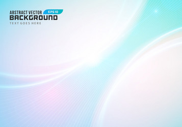 abstract soft waves light lines background vector image