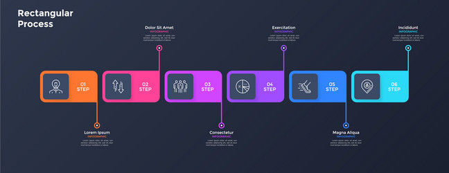 Modern infographic template vector