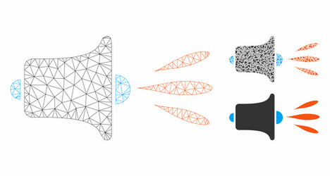 Sound speaker mesh network model vector