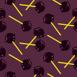 Lollipops candy seamless repeating pattern vector