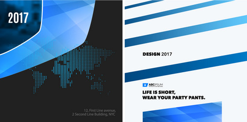 set of abstract design elements for graphic vector image