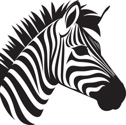 ink splendor zebra drawingdynamic patterns vector image
