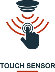 touch sensor icon from sensors icons collection vector image