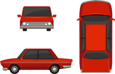 Car isometric view 3d isolated vehicle Royalty Free Vector