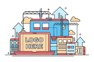 programming tools - flat design vector image