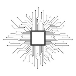 Abstract digital background with technology vector