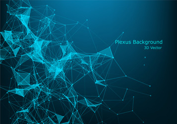 abstract plexus background with connected lines vector image