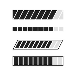 loading process icons set download and upload vector image