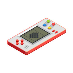 Retro gadget console composition Royalty Free Vector Image