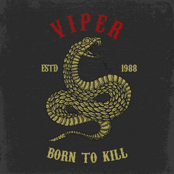 Viper Vs Python Head Snake head cobra python viper in vintage Vector Image
