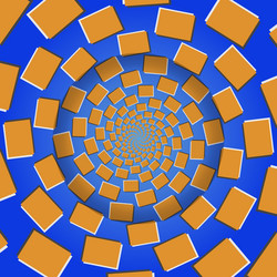 rotating blocks optical seamless pattern vector image
