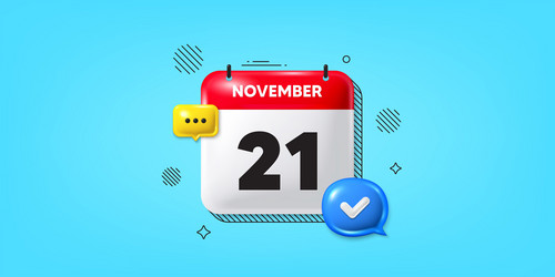 21th day of the month icon event schedule date vector image