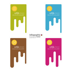 comparative chart with templates for presentation vector image