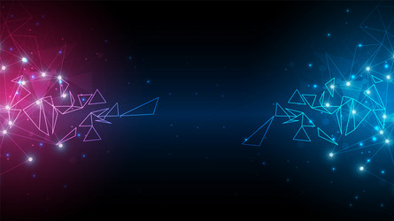 technology background with hi-tech digital data vector image