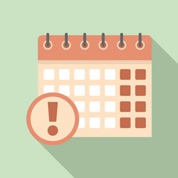 Calendar date innovation icon flat style vector