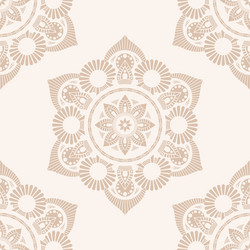 seamless color pattern with mandala abstract vector image