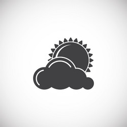 sun related icon on background for graphic and web vector image