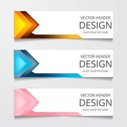 Abstract web banner design background or header vector