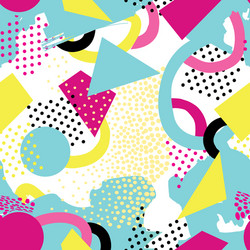 Geometric Blots & Dots Pattern vector