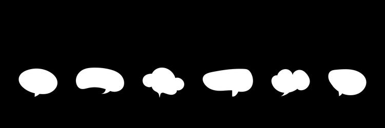speech bubbles pattern for text message balloons vector image