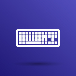 Icon keyboard laptop input put key alphabet tool vector