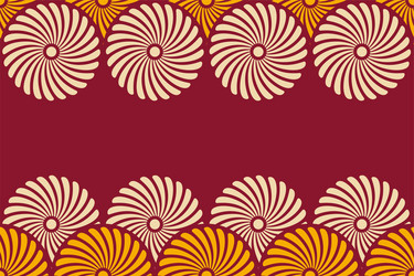 Seamless horizontal border pattern with circles vector