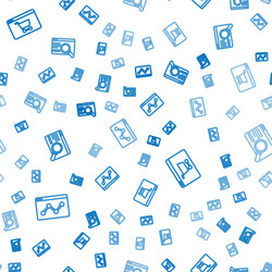 set line website statistic online shopping vector image