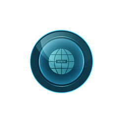 Web button on white background design vector