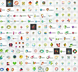Abstract company logo collection Royalty Free Vector Image