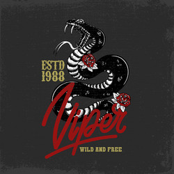 Viper Vs Python Head Snake head cobra python viper in vintage Vector Image